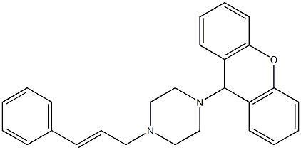 9-(4-Cinnamyl-1-piperazinyl)-9H-xanthene 구조식 이미지