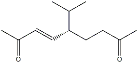 [3E,5S,(+)]-5-Isopropyl-3-nonene-2,8-dione 구조식 이미지