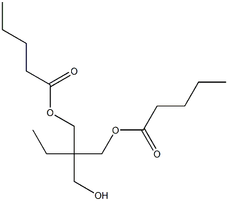Divaleric acid 2-ethyl-2-(hydroxymethyl)-1,3-propanediyl ester Structure