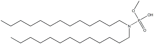 N,N-Ditridecylamidophosphoric acid hydrogen methyl ester 구조식 이미지