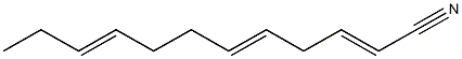 2,5,9-Dodecatrienenitrile Structure