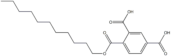 1,2,4-Benzenetricarboxylic acid dihydrogen 1-undecyl ester 구조식 이미지