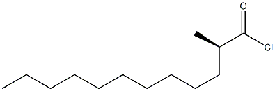 [R,(-)]-2-Methyldodecanoic acid chloride 구조식 이미지