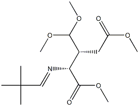 [3R,(-)]-N-(2,2-Dimethylpropylidene)-3-(dimethoxymethyl)-D-glutamic acid dimethyl ester 구조식 이미지