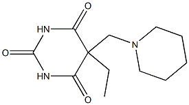 5-Ethyl-5-(piperidinomethyl)barbituric acid 구조식 이미지