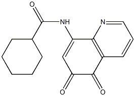 8-[(Cyclohexylcarbonyl)amino]quinoline-5,6-dione Structure