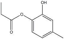 Propanoic acid 2-hydroxy-4-methylphenyl ester 구조식 이미지