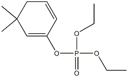 Phosphoric acid diethyl 3,3-dimethyl-1,5-cyclohexadienyl ester Structure