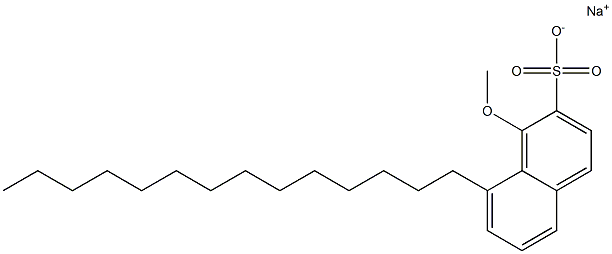 1-Methoxy-8-tetradecyl-2-naphthalenesulfonic acid sodium salt 구조식 이미지