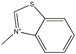3-Methylbenzothiazol-3-ium 구조식 이미지
