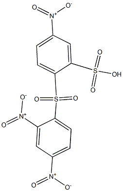 5-Nitro-2-[(2,4-dinitrophenyl)sulfonyl]benzenesulfonic acid 구조식 이미지