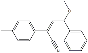 4-Methoxy-2-(4-methylphenyl)-4-phenyl-2-butenenitrile Structure