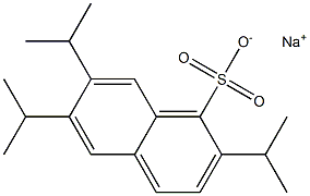 2,6,7-Triisopropyl-1-naphthalenesulfonic acid sodium salt Structure