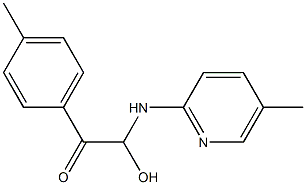 5-Methyl-2-[[2-(p-tolyl)-1-hydroxy-2-oxoethyl]amino]pyridine 구조식 이미지