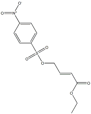 4-[[(p-Nitrophenyl)sulfonyl]oxy]-2-butenoic acid ethyl ester Structure