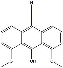 4,5-Dimethoxy-10-hydroxyanthracene-9-carbonitrile Structure