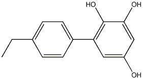 6-(4-Ethylphenyl)benzene-1,2,4-triol Structure