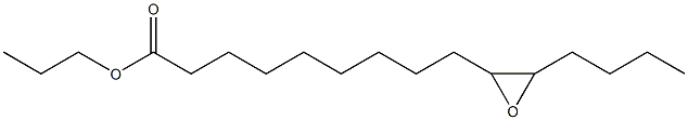 10,11-Epoxypentadecanoic acid propyl ester Structure