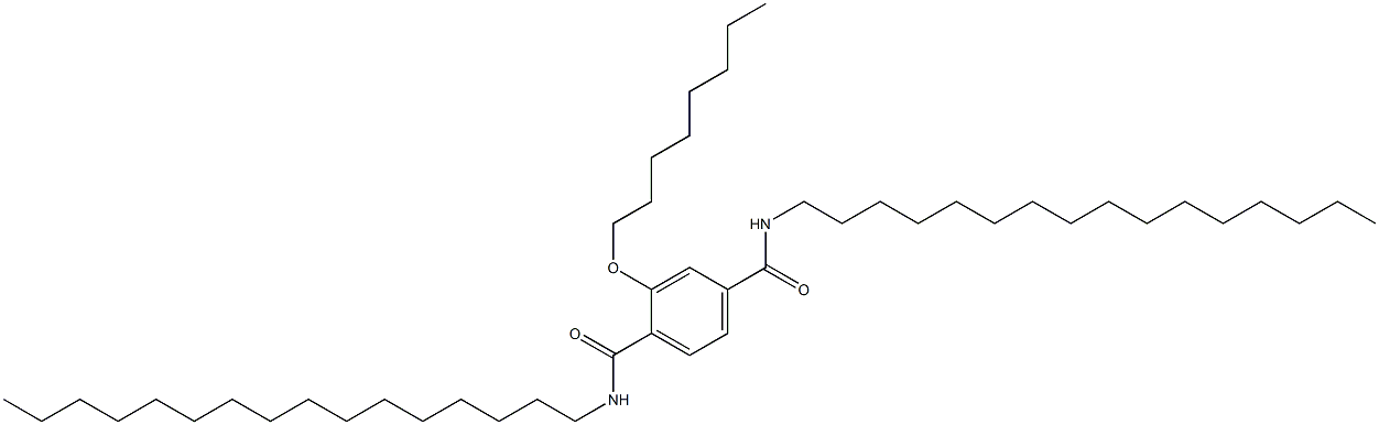 2-(Octyloxy)-N,N'-dihexadecylterephthalamide 구조식 이미지