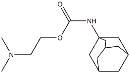 (Adamantan-1-yl)carbamic acid 2-dimethylaminoethyl ester Structure