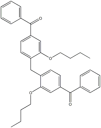 4,4''-Methylenebis(3-butoxybenzophenone) 구조식 이미지