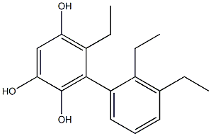 5-Ethyl-6-(2,3-diethylphenyl)benzene-1,2,4-triol Structure