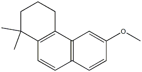 1,2,3,4-Tetrahydro-6-methoxy-1,1-dimethylphenanthrene 구조식 이미지