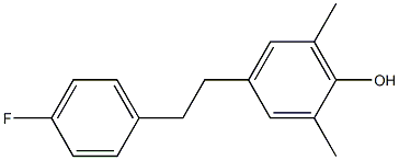 4-[2-(4-Fluorophenyl)ethyl]-2,6-dimethylphenol 구조식 이미지