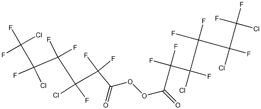 Bis(3,5,6-trichloro-2,2,3,4,4,5,6,6-octafluorohexanoyl) peroxide 구조식 이미지