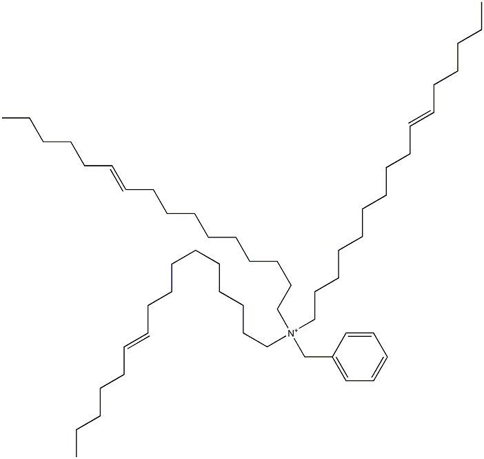 Tri(10-hexadecenyl)benzylaminium 구조식 이미지