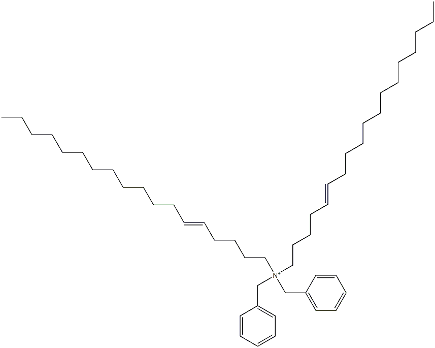 Di(5-octadecenyl)dibenzylaminium Structure