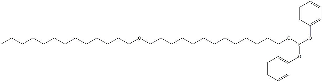 Phosphorous acid 13-(tridecyloxy)tridecyldiphenyl ester 구조식 이미지