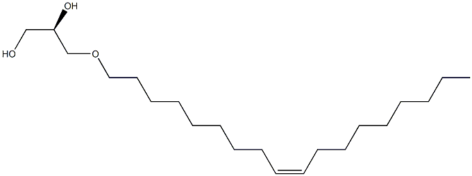 (R)-3-[[(Z)-9-Octadecenyl]oxy]propane-1,2-diol 구조식 이미지