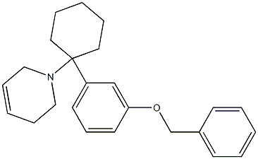 1,2,3,6-Tetrahydro-1-[1-[3-benzyloxyphenyl]cyclohexyl]pyridine Structure