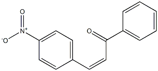 (2Z)-3-(4-Nitrophenyl)-1-(phenyl)-2-propene-1-one 구조식 이미지