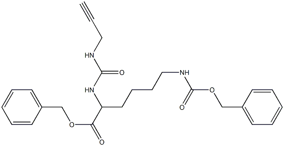 1-(2-Propynyl)-3-[5-[[(benzyloxy)carbonyl]amino]-1-[(benzyloxy)carbonyl]pentyl]urea Structure