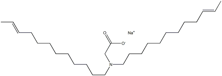 N,N-Di(10-dodecenyl)aminoacetic acid sodium salt 구조식 이미지