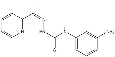 1-[1-(2-Pyridinyl)ethylidene]-4-(3-aminophenyl)thiosemicarbazide 구조식 이미지