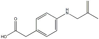 2-[p-(2-Methylallylamino)phenyl]acetic acid Structure