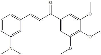 3-Dimethylamino-3',4',5'-trimethoxy-trans-chalcone Structure