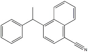 4-(1-Phenylethyl)-1-naphthalenecarbonitrile Structure