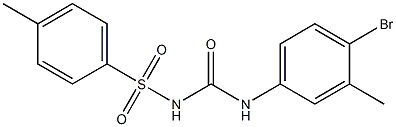1-(4-Bromo-3-methylphenyl)-3-(4-methylphenylsulfonyl)urea 구조식 이미지