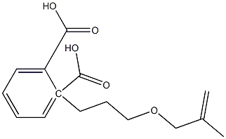 Phthalic acid hydrogen 2-[3-(2-methyl-2-propenyloxy)propyl] ester 구조식 이미지