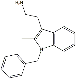 1-Benzyl-2-methyl-3-(2-aminoethyl)-1H-indole Structure