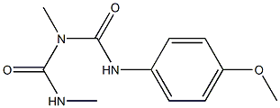 1-(4-Methoxyphenyl)-3-methyl-5-methylbiuret Structure