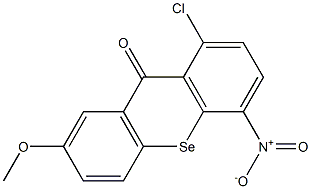 7-Methoxy-1-chloro-4-nitro-9H-selenoxanthene-9-one 구조식 이미지