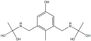 3,5-Bis[[(1,1-dihydroxyethyl)amino]methyl]-4-methylphenol Structure