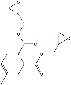 4-Methyl-4-cyclohexene-1,2-dicarboxylic acid diglycidyl ester 구조식 이미지