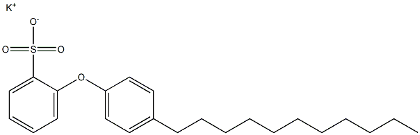 2-(4-Undecylphenoxy)benzenesulfonic acid potassium salt 구조식 이미지