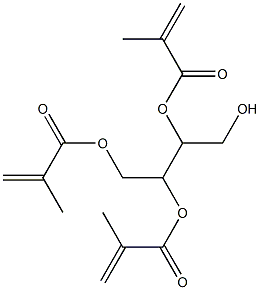 Trismethacrylic acid 3-(hydroxymethyl)propane-1,2,3-triyl ester 구조식 이미지